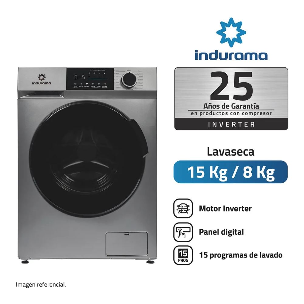 LAVASECA INDURAMA LRI-315C 15/8 KG CROMA